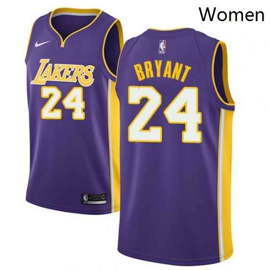 Womens Nike Los Angeles Lakers 24 Kobe Bryant Swingman Purple NBA Jersey Statement Edition